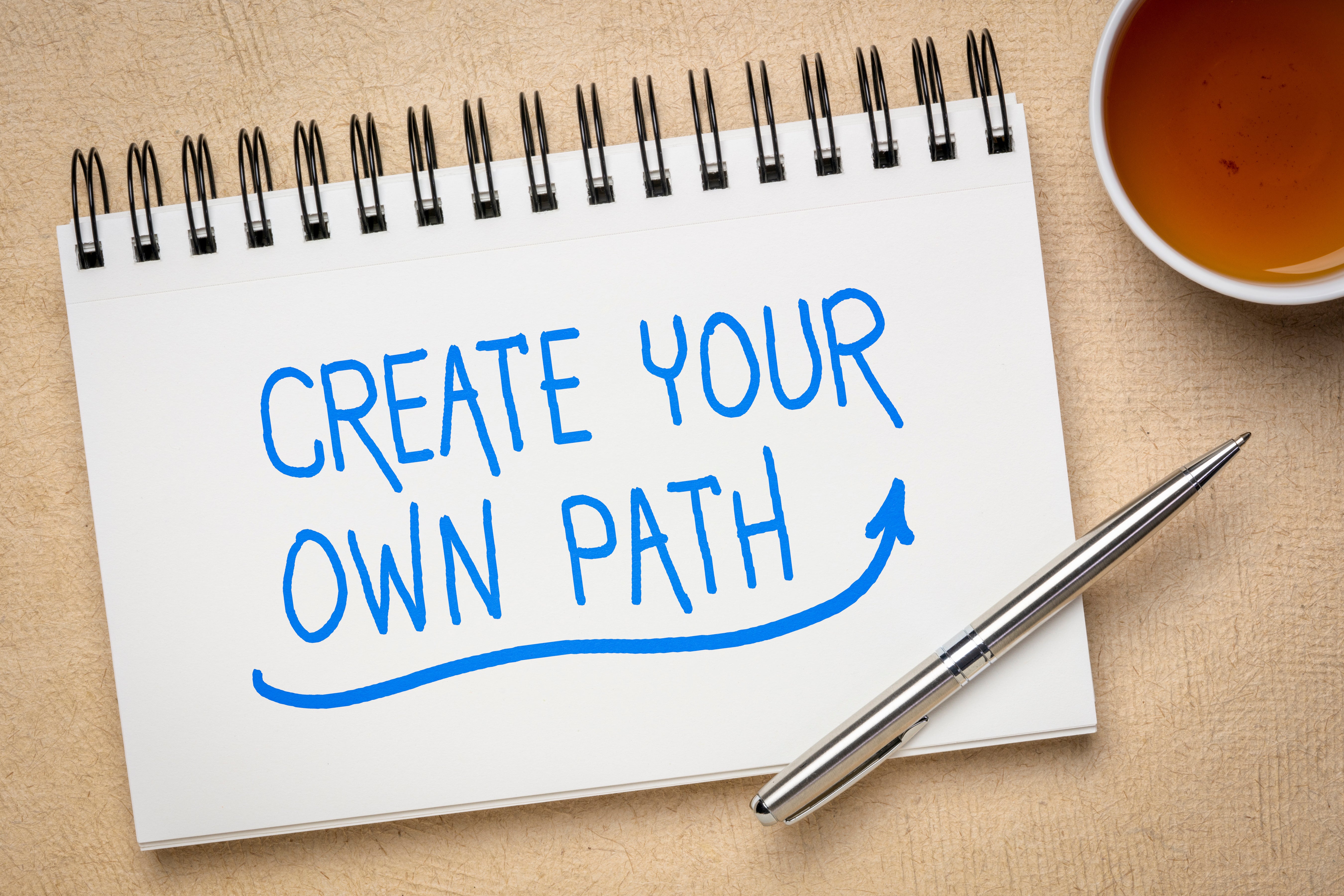 Create your own path written on notepad