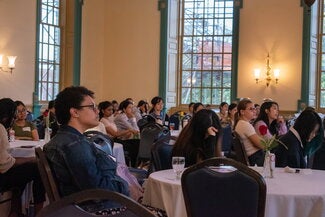 Participants of the women in statistics + data science panel