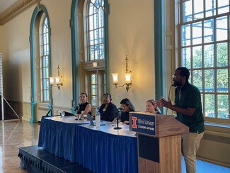 Participants of the women in statistics + data science panel