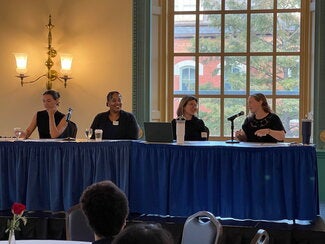 Participants of the women in statistics + data science panel