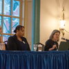 Four female panelists participating in discussion